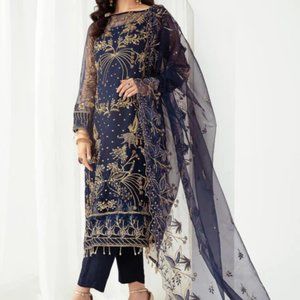 Navy & Gold ♥ Pakistani Suit ♥ New